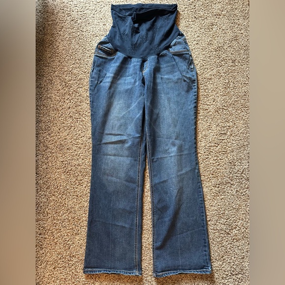 Jessica Simpson Dark Blue Jeans Plus Size Maternity - Picture 1 of 6